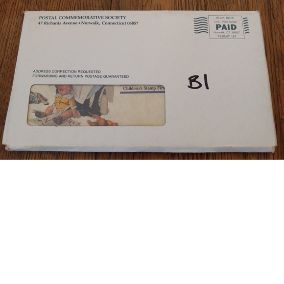 Norman Rockwell Collection 3 Stamped Envelopes - Picture 5 of 6